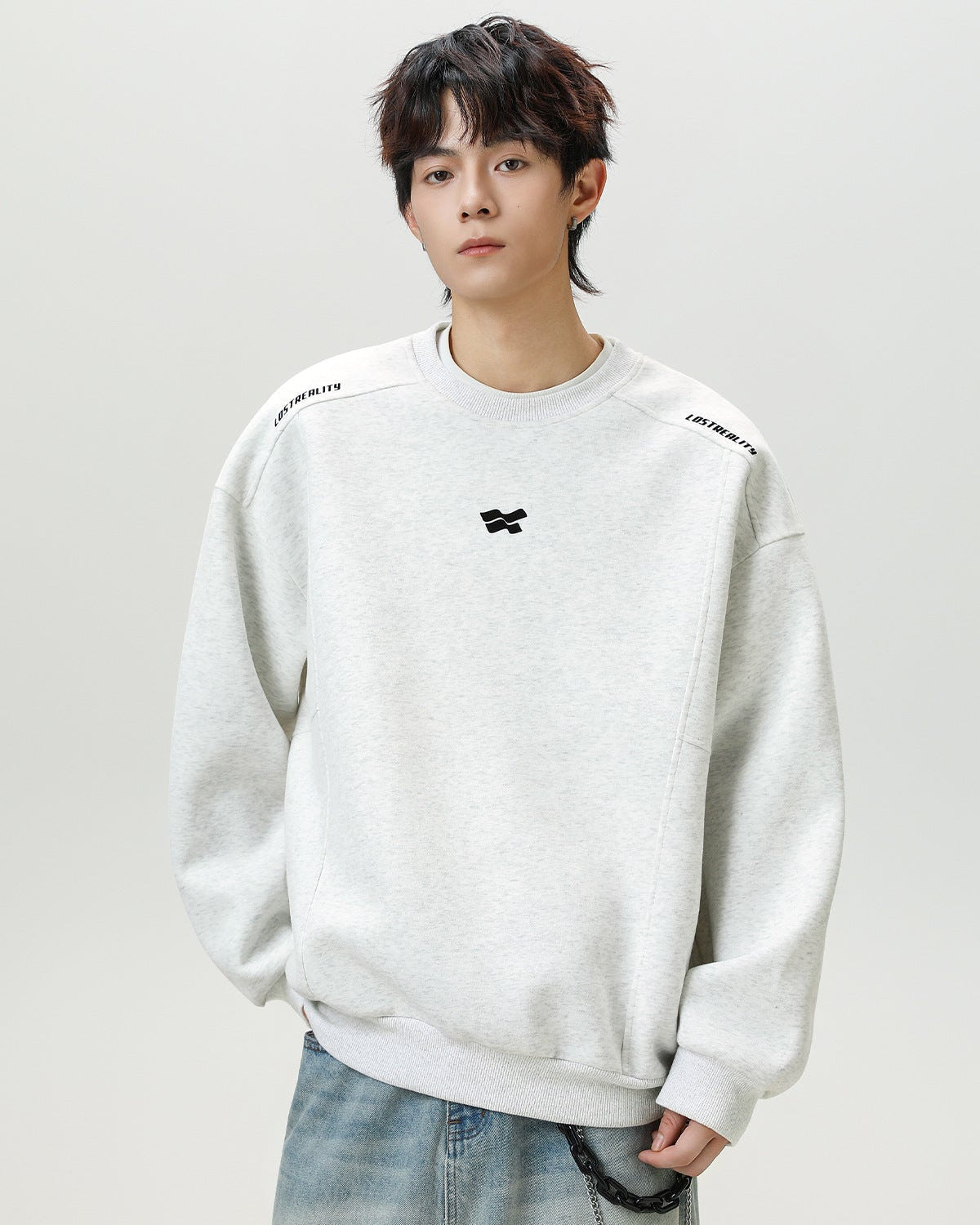 The Contour Split Heavy Crewneck Sweater