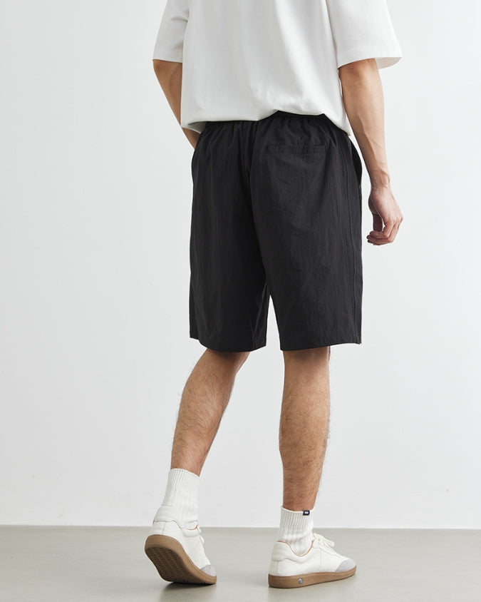 Wide Relaxed Linen Shorts with Drawstrings 0.1